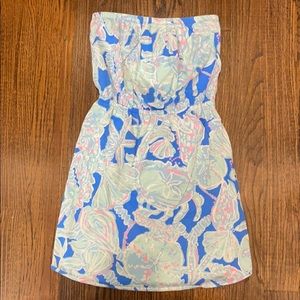 Lilly Pulitzer strapless mini dress- great preowned condition!